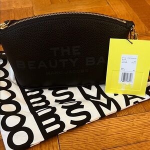 Marc Jacobs Black Textured Beauty Bag